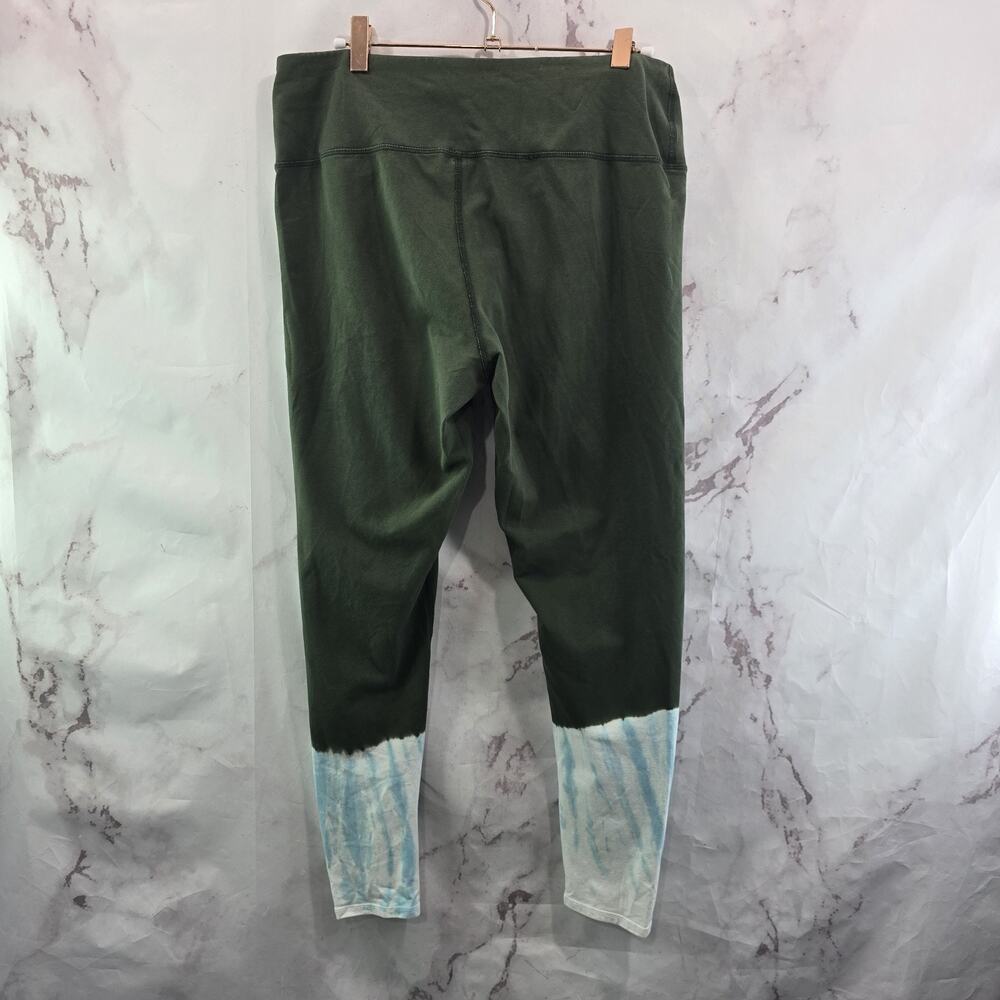 J Jill Leggings Womens Medium Fit Breathe High Rise Green Blue Tie Dye